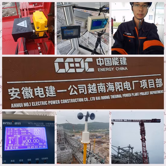 Peças sobresselentes lisas do indicador Lmi do momento da carga do guindaste de torre do crescimento